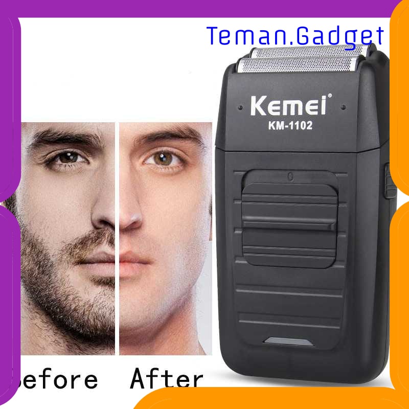 TG-FE190 KEMEI ALAT CUKUR ELEKTRIK RECHARGEABLE CORDLESS SHAVER FOR MEN-KM-1102