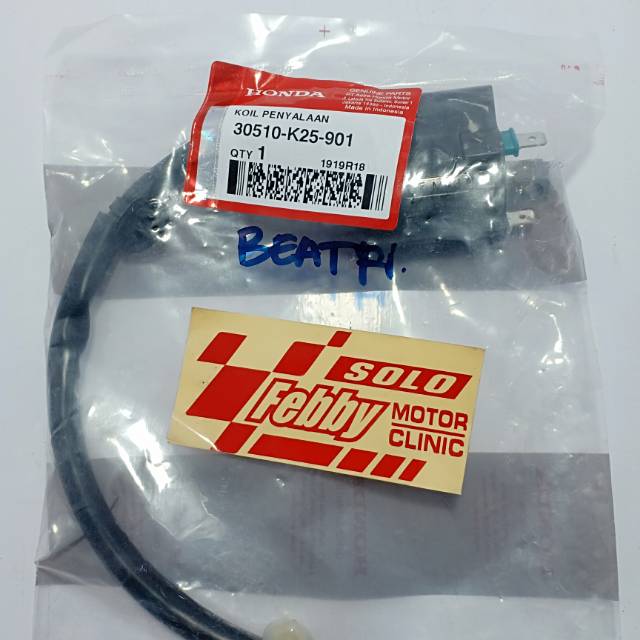 COIL-KOIL HONDA BEAT INJEKSI-FI NON ESP ORIGINAL KODE 30510-K25-901