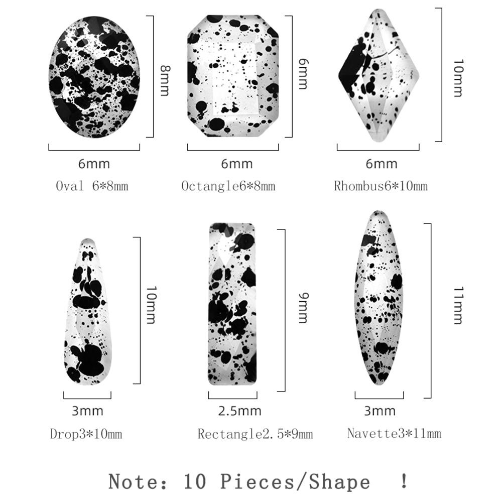 Mxbeauty Kaca Berlian Imitasi Warna-Warni Kaca Batu Glitter Manikur Aksesoris Kualitas Tinggi Perhiasan Kuku Permata