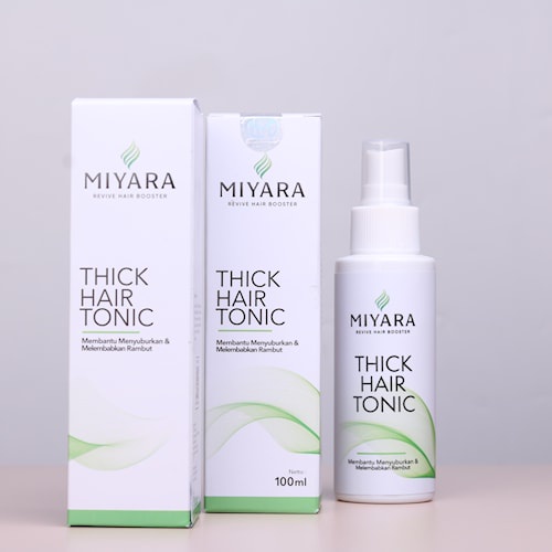 Hair Tonic MIYARA Vitamin Peyubur Penumbuh Rambut Rontok Botak Pria Wanita Asli Ampuh Original Bpom