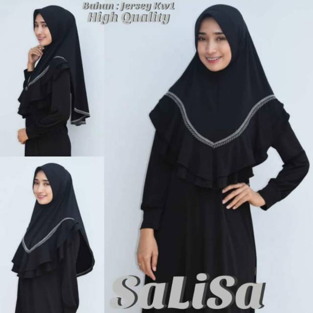 Jilbab Bergo R-SA dengan 2 Layer