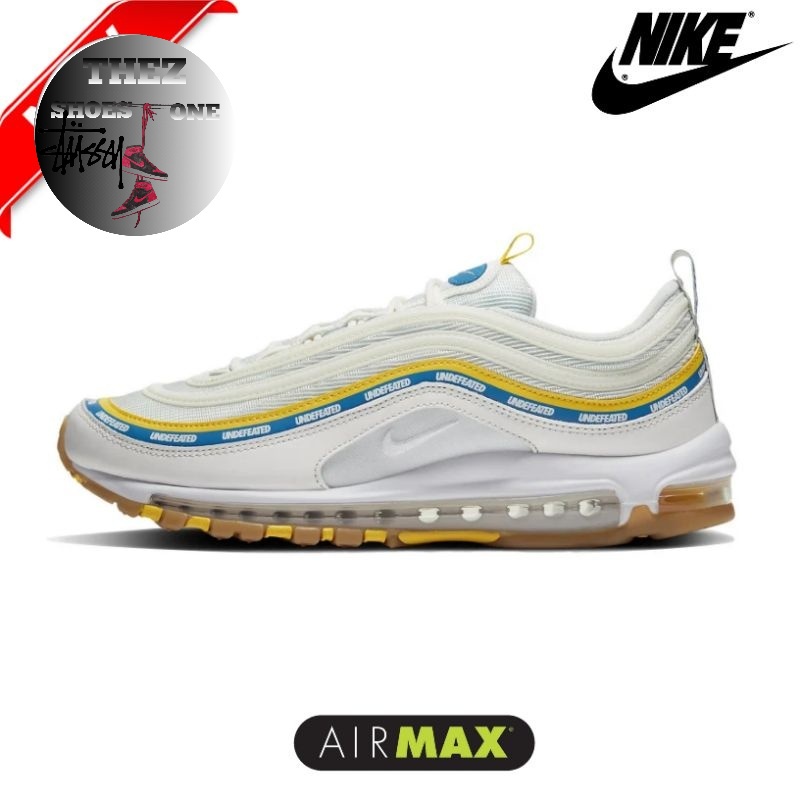 Nike Air Max 97 Undefeated White Yellow Blue - 100% ORIGINAL MATERIAL GUARANTEE 100%