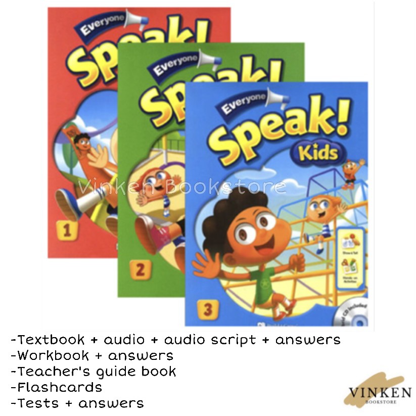Everyone Speak Kids 1 2 3 - Textbook + Audio, Workbook, Answers | Pelajaran Bahasa Inggris Anak /For Kids-0