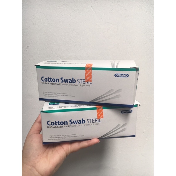 Jual Cotton Swab Sterile Onemed Size S isi 100/pack Shopee Indonesia
