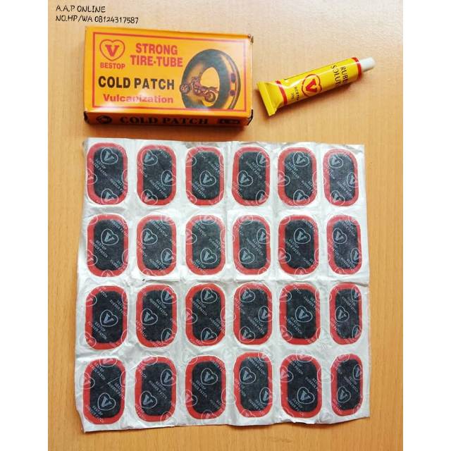 Terlaris Alat Tambal Ban Sepeda / Cold Patch / Tip Top Ukuran M ( 48 Patch ) / COLD PATCH M48