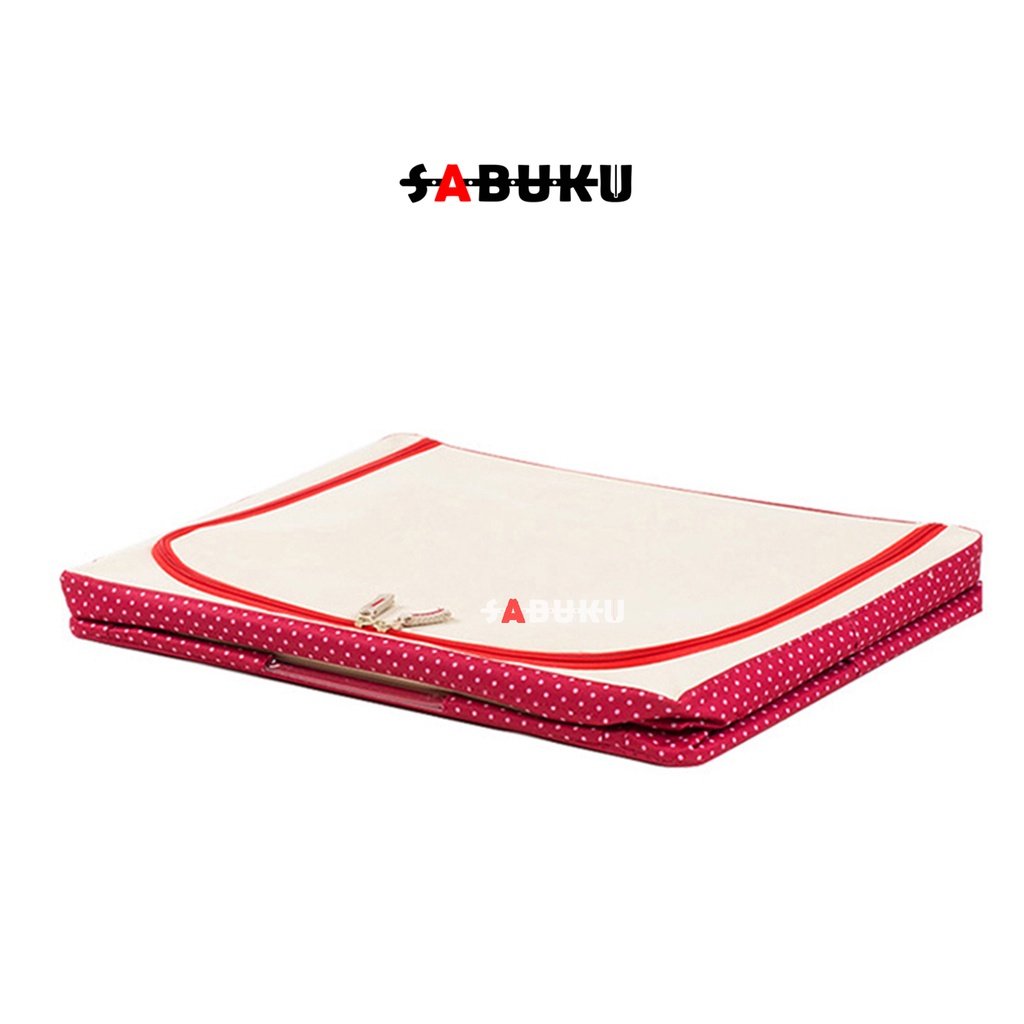 Storage Box 66LDouble Zipper Frame Baja Large Besar Multifungsi tempat Pakaian baju laundry Bed cover Selimut Serbaguna - 242