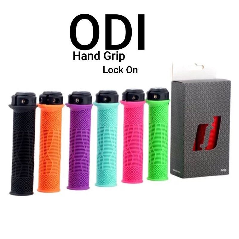 Hand Grip Odi warna warni Lock on Handgrip Cocok Sepeda Lipat Mtb hybrid downhill dh am xc dll