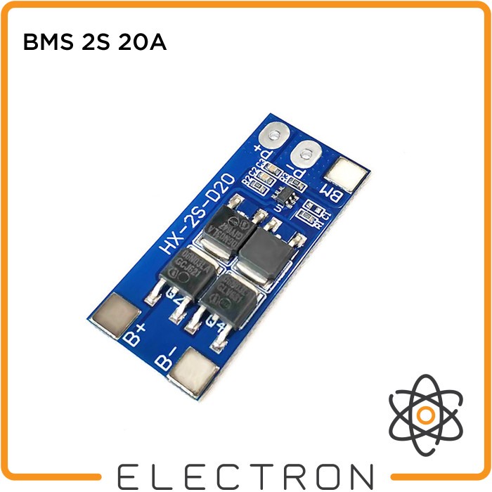 BMS 2S 20A Peak 13A Continuous 18650 Lithium Li-Ion Battery Module