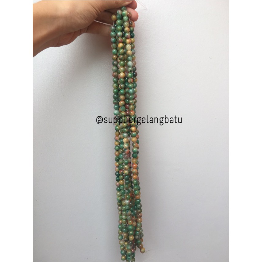 manau mangga 6mm garnet hijau kuning aksesoris bracelet necklackle aksesoris fashion bahan craft