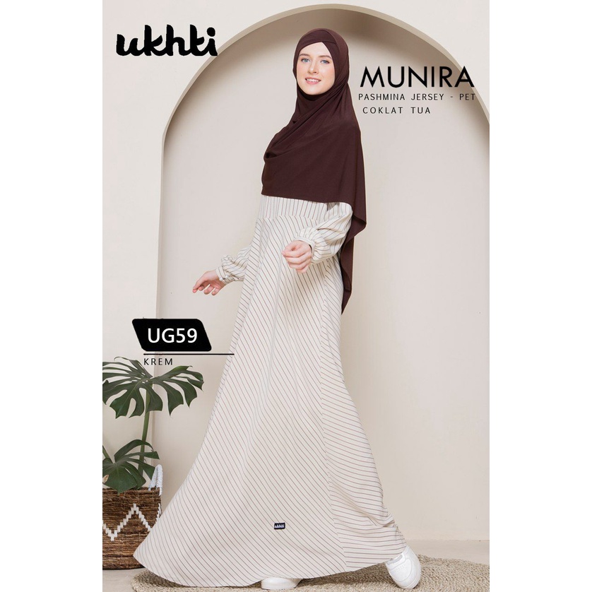 Gamis_katun_garis-garis_Munira_UG59