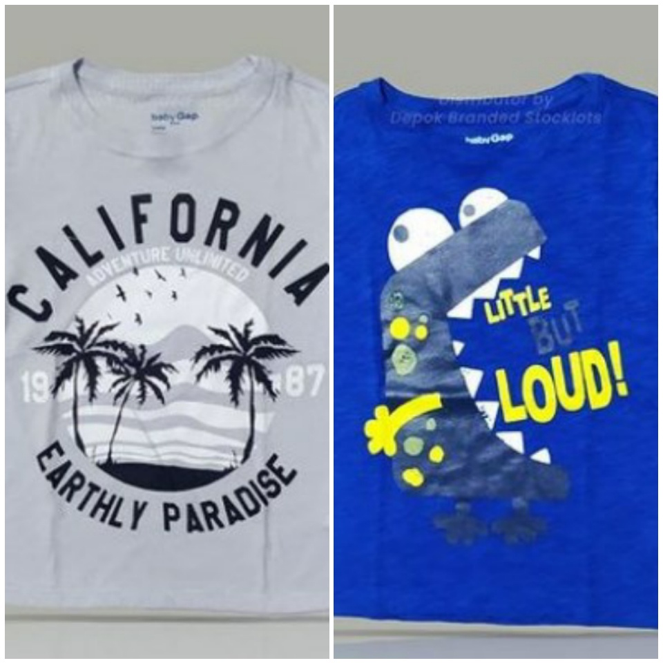 Kaos Anak Cowo Baby GAP 1-2 tahun