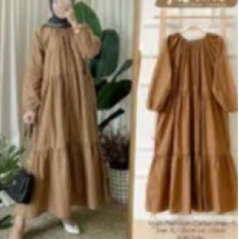 Sabrina midi dress fashion muslim remaja wanita