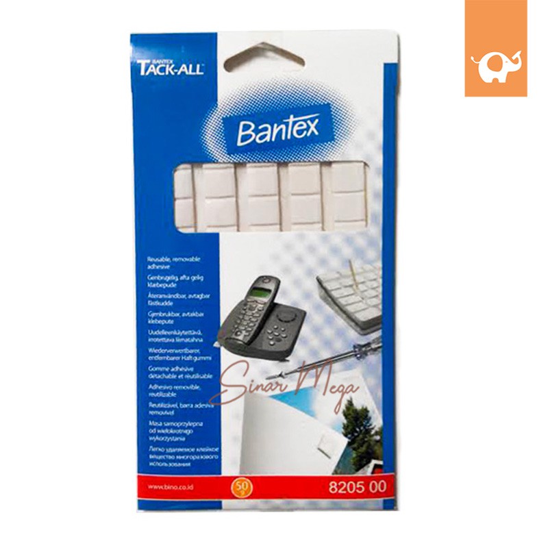 

Bantex Tack All 8205 00 Sticky Stuff Precut 50gram Murah Berkualitas