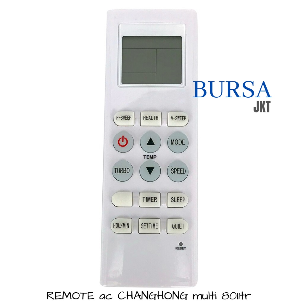 REMOTE REMOT AC CHANGHONG MULTI INVERTER REMOT PENGGANTI K8011TR 1/2 - 2 PK