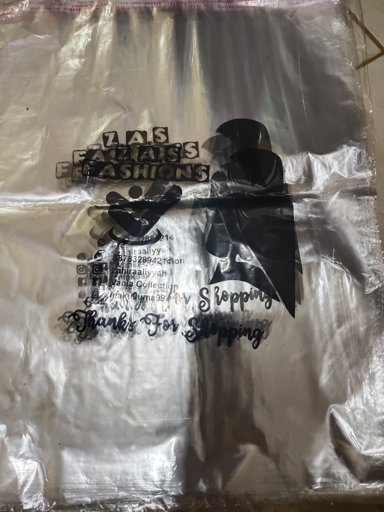 Sablon Plastik Opp 28x35 /ukuran Baju/gamis/hjab Dll