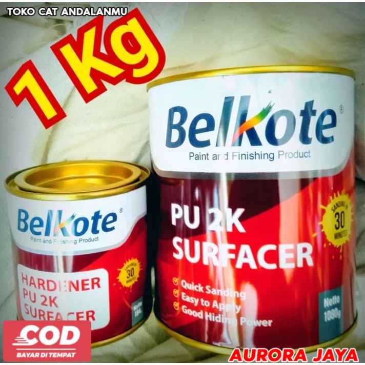 Epoxy 1KG Belkote Belkot Surfacer Foxy Dasaran Cat Poksi Epoksi Foxsi Poxy Cepat Kering Belcot - Tok