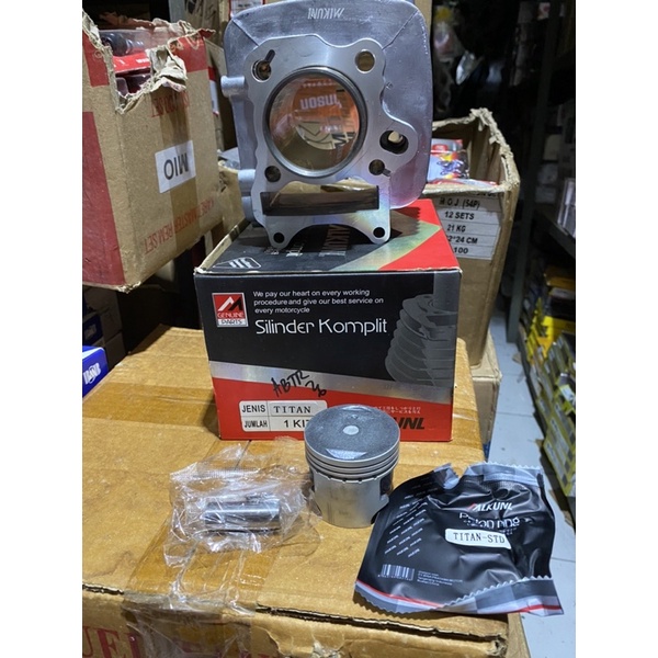 BLOK SEHER CYLINDER KIT BORING BLOK SEKER SUZUKI SMASH TITAN 110 SMASH TITAN SR