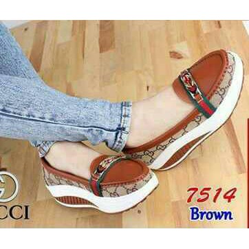 [CS] SLIP ON GESPER GUCCI COKLAT GESPER G