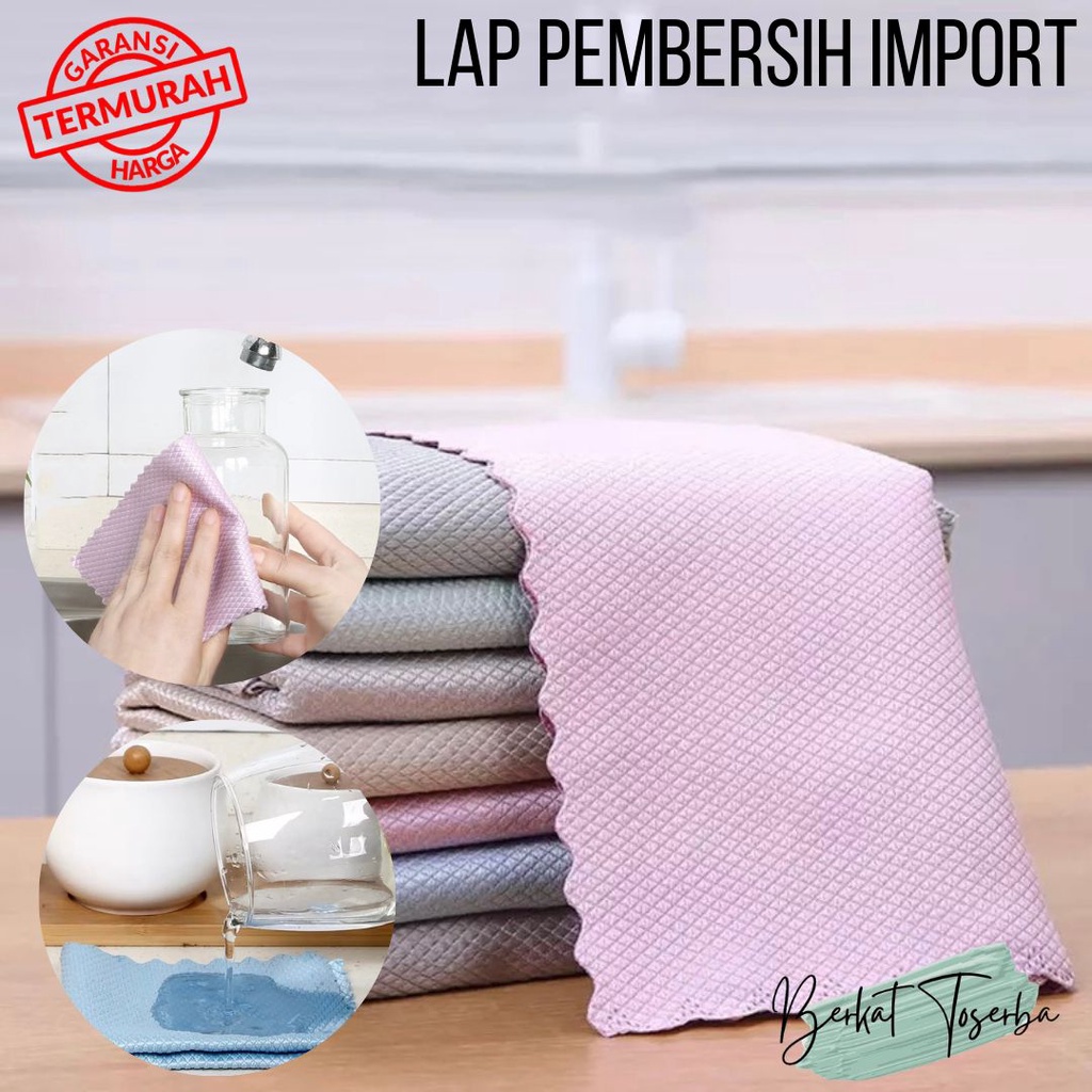 Berkattoserba Handuk Dapur Kain Pembersih Lap Unik Serbaguna Bermotif Fragment Sisik Ikan