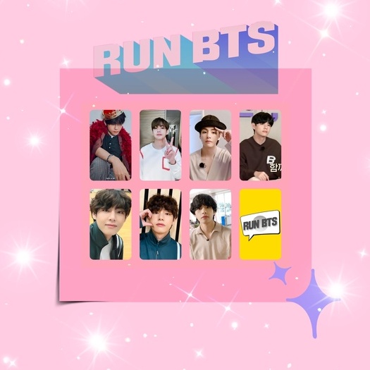 PC PHOTOCARD TAEHYUNG Ver RUN BTS In The Soop Unoff