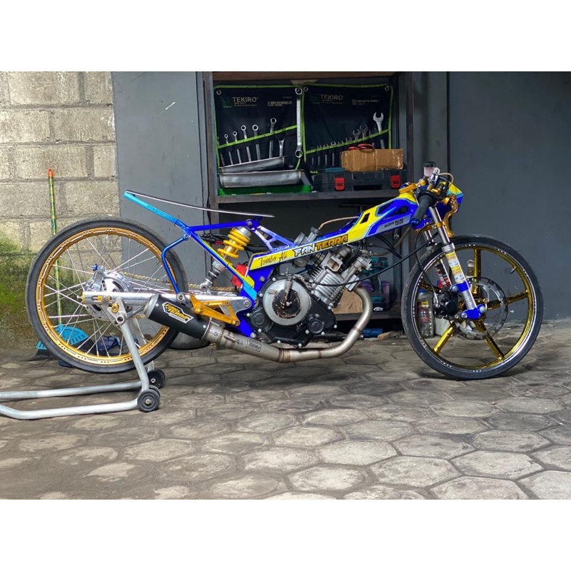 Knalpot Fanterra MX King Old new 200cc FFA FT-PRO 3 NEW Slincer Hitam