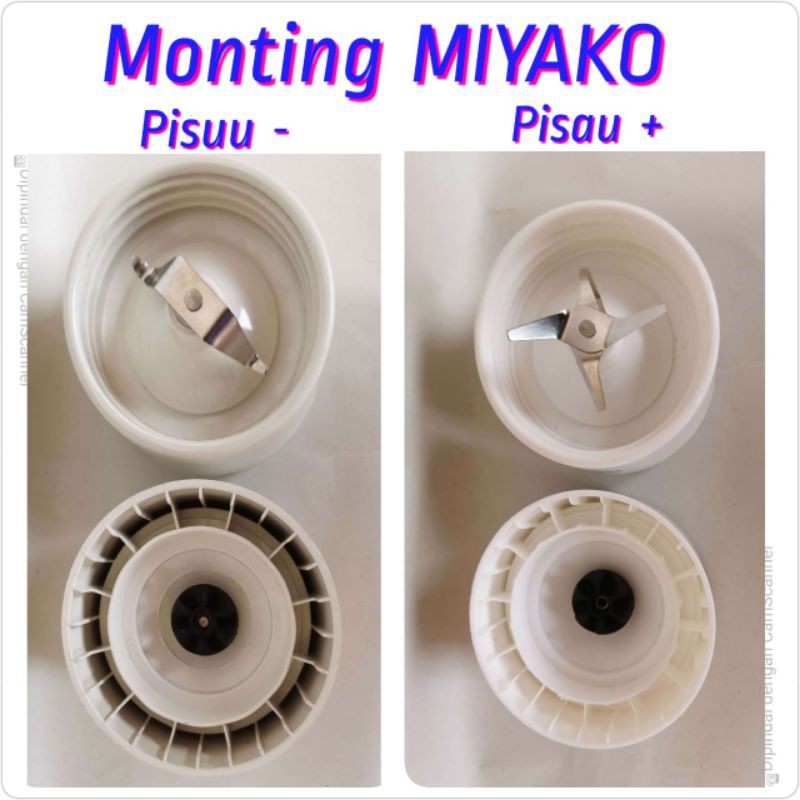 Sparepart Blender Miyako Mounting Putih KW Pisau