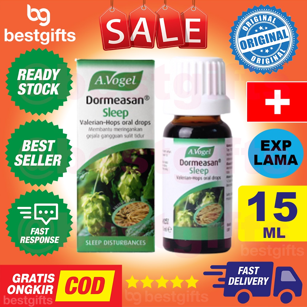 A VOGEL DORMEASAN SLEEP VALERIAN HOPS ORAL DROPS MERINGANKAN GANGGUAN SULIT SUSAH TIDUR NYENYAK 15 ML