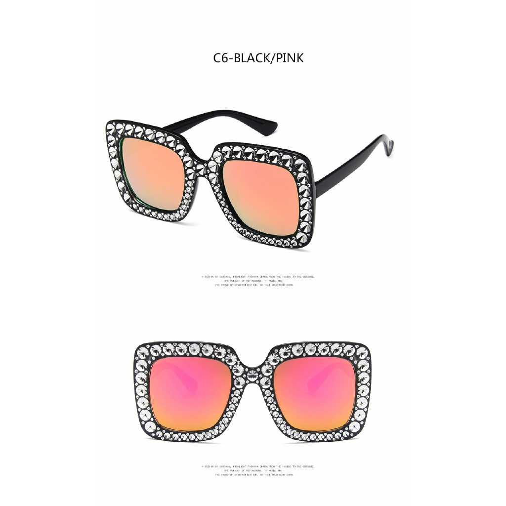 New large frame European and American square wild fashion sunglasses