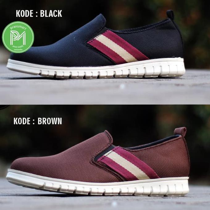 SEPATU SLOP SLIP ON SNEAKERS PRIA BALLY SHOES MESH PROMO HOT