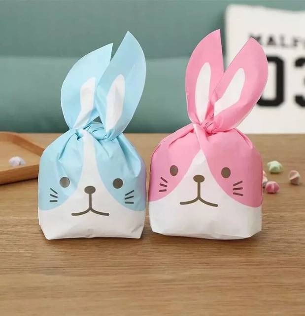 Plastik souvernir ulang tahun rabbit XL / packing rabbit ( 5 pcs)