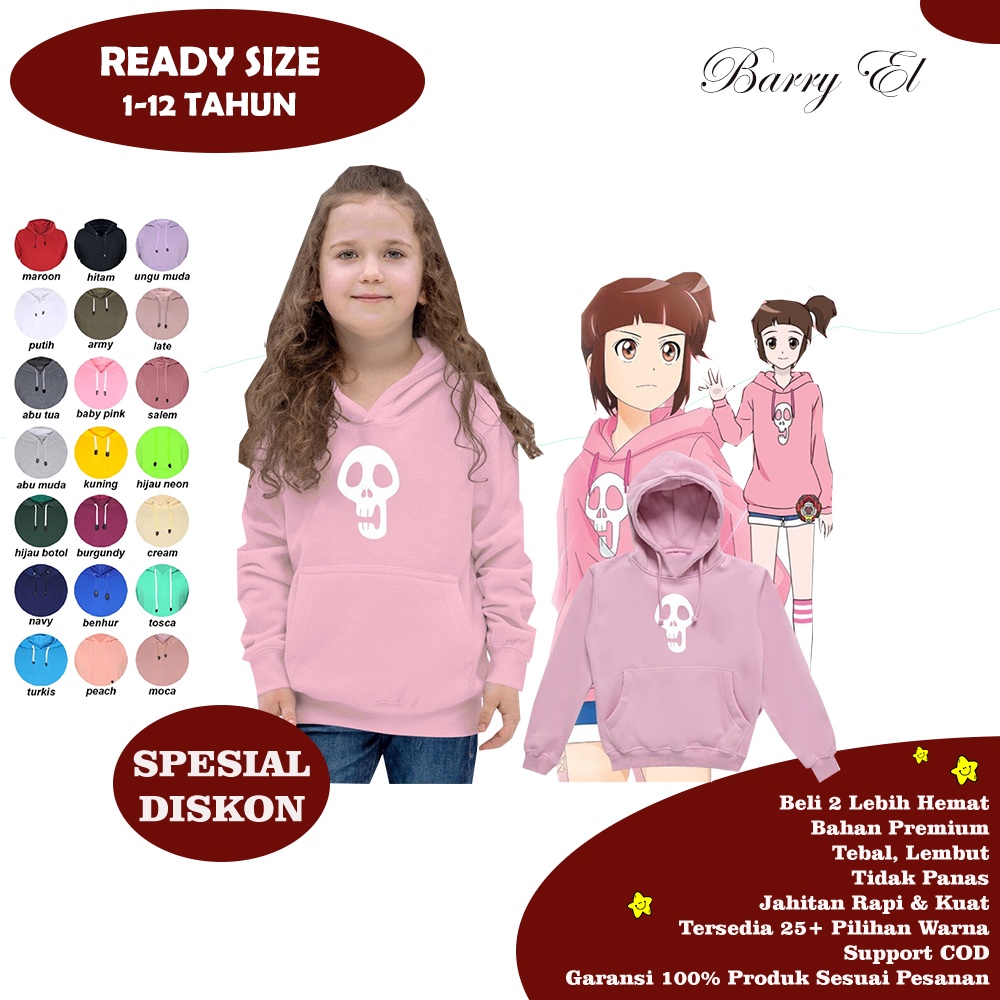 Jacket Jaket Hoody Hudi Sweater Zipper Outerwear Hoodie Anak Laki Laki Perempuan Cowok Cewek Pria Ke