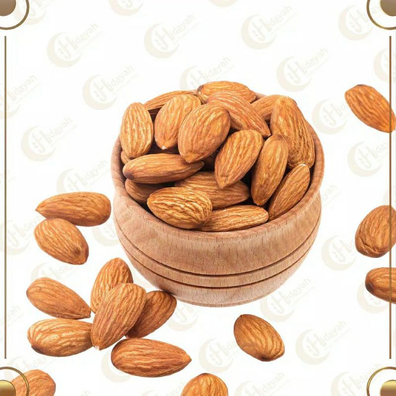 Roasted Almond 500gr / Kacang Almond Panggang Kupas 500gr / Natural Premium Blue Diamond U.S.A