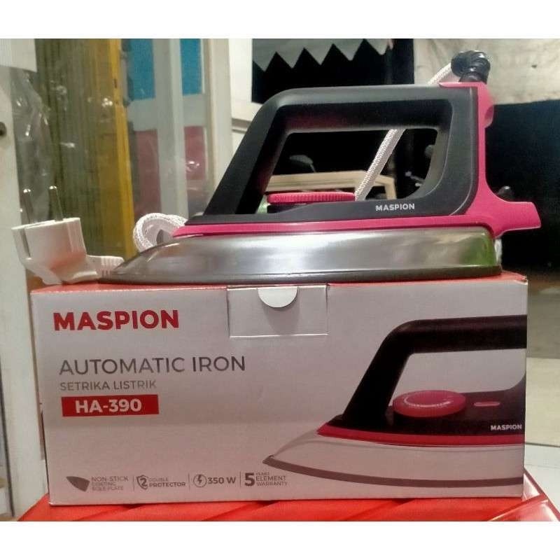 Maspion Electric Automatic Dry Iron Setrika Listrik HA-390 350 W HA390