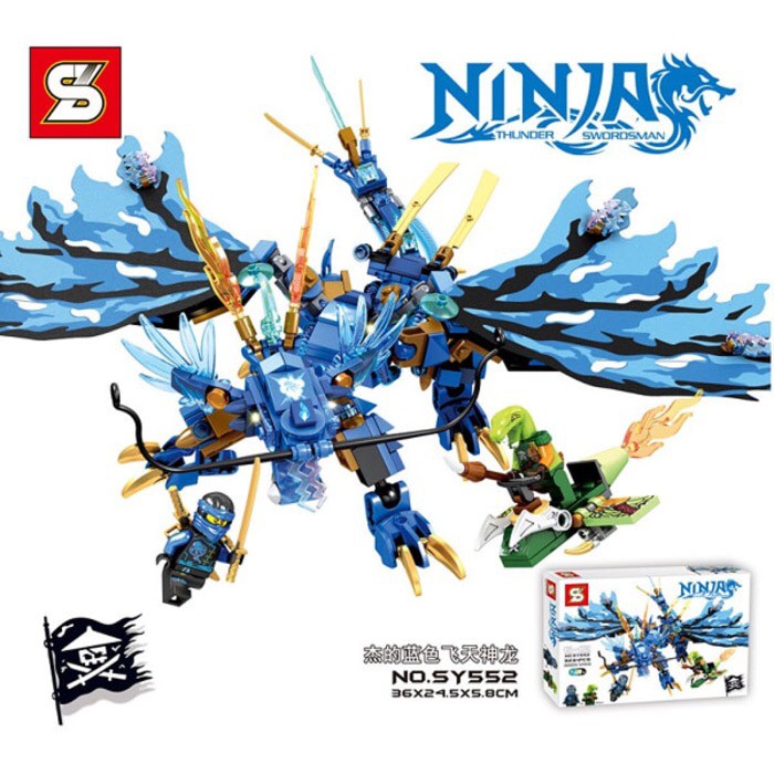 Lego Kw Ninjago Jay's Flying Dragon Blue SY 552