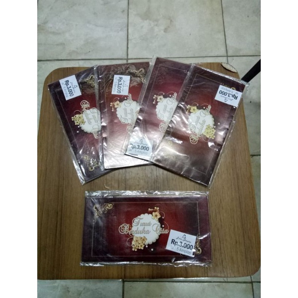 

Amplop Angpau Uang Tematik Turut Berduka Cita Warna Cokelat Bunga