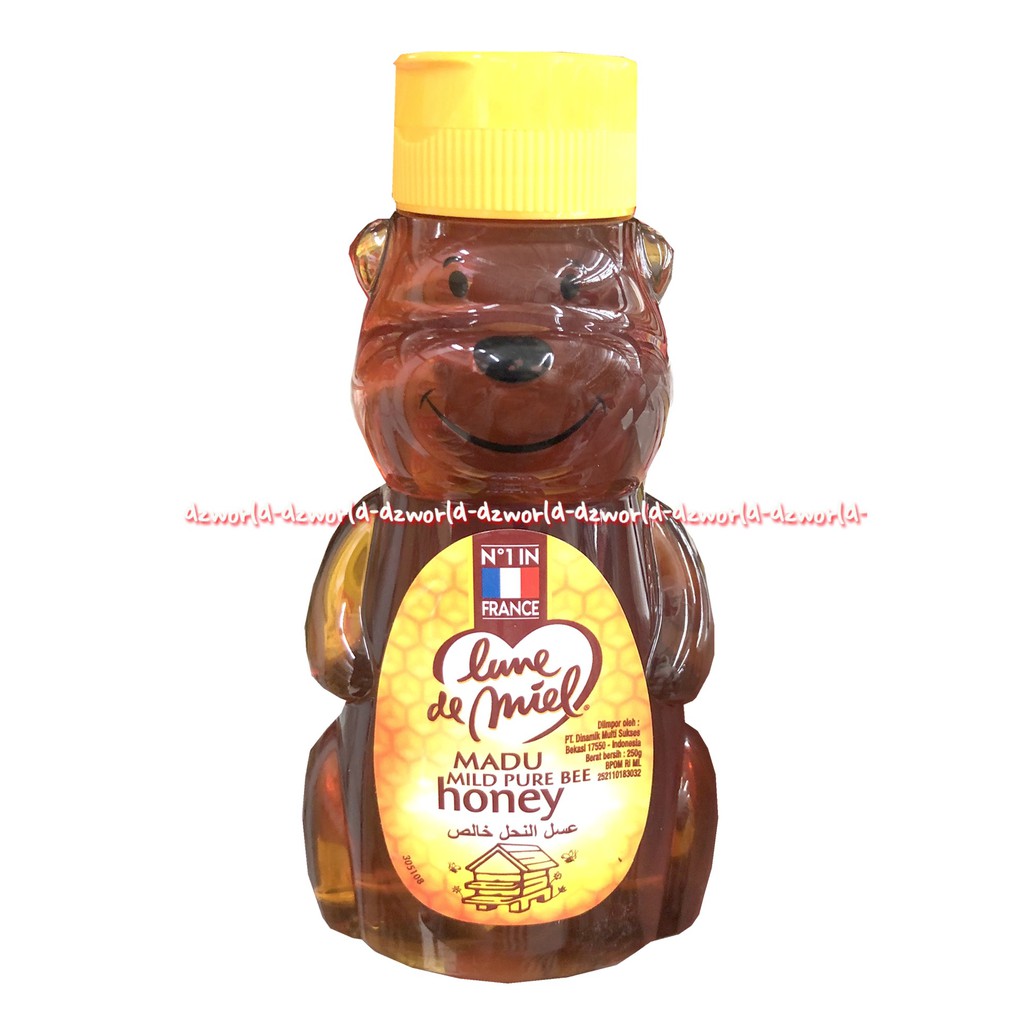 Lune de Miel Madu Mild Pure Bee Honey 250gr No. 1 in France Madu