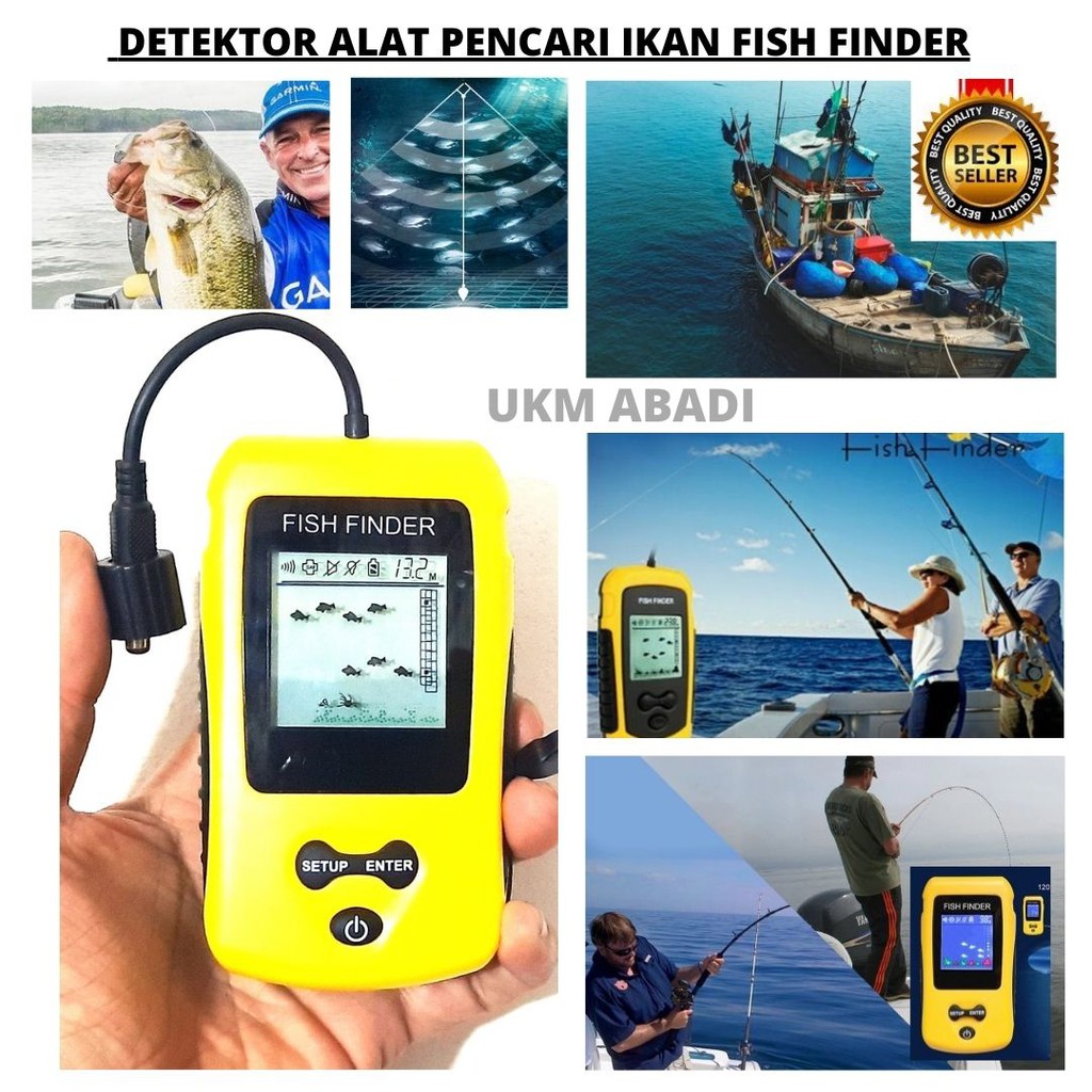 Mesin Alat Detektor Pelacak Pencari Ikan Portable Sonar Fish Fider 100 m 111105