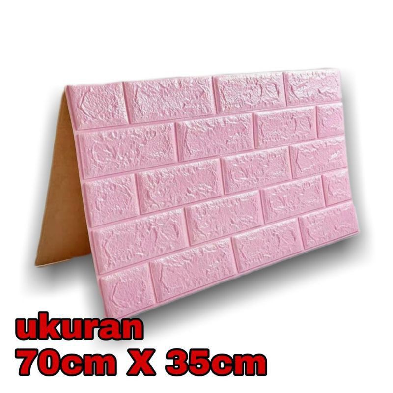 walpaper dinding 3D motif bata