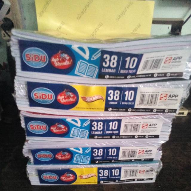 buku tulis sidu 38 per lusin
