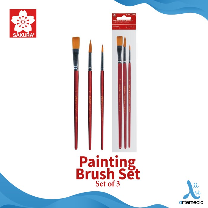 

(TERLARIS) Sakura Painting Brush Set 3