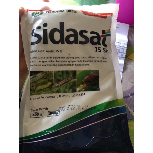 insektisida sidasat asefat 75% ukuran 1 kg