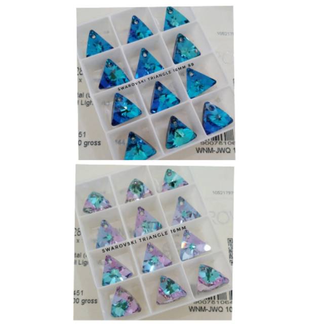 CRYSTAL SWAROVSKI ORIGINAL TRIANGLE 16MM CRYSTAL SWAROVSKI ORIGINAL SEGITIGA 16MM