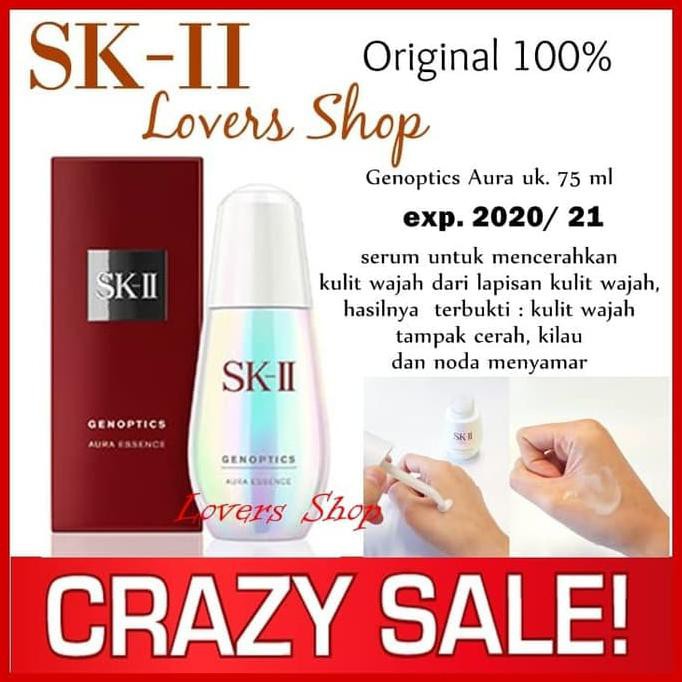 Toko Serum Wajah Ucik. Sk-Ii/Sk2/Skii/Sk Ii Genoptics Aura Essence 75 Ml Produk Aseli.