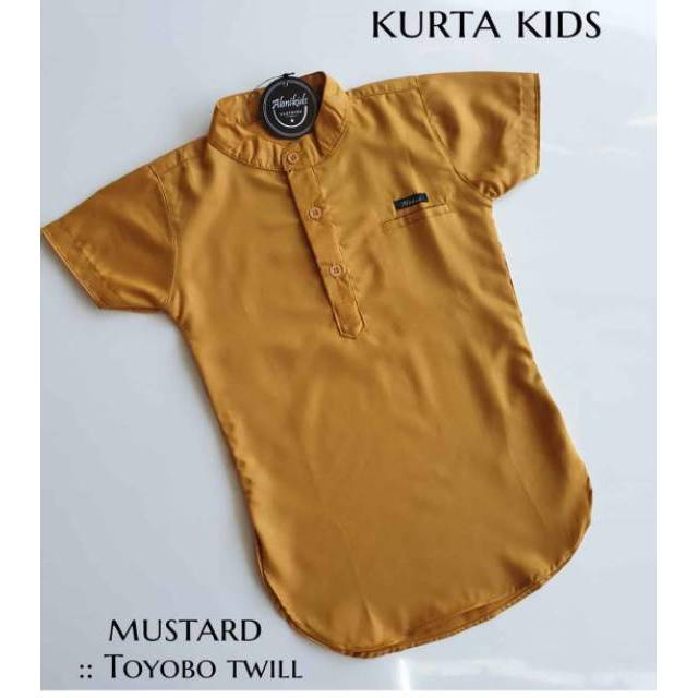 Kemeja katun kurta  anak