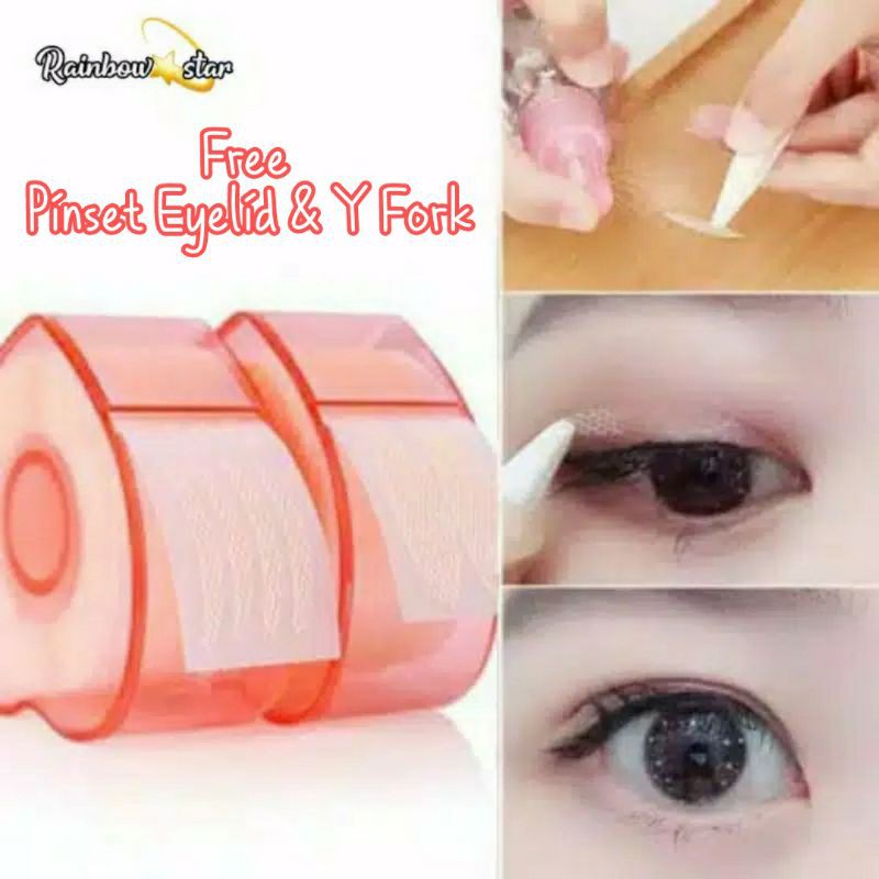 Skot Jaring Eyelid Tape Roll + Pinset + Y Fork