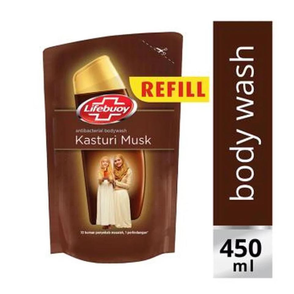 Lifebuoy Kasturi Musk Sabun Cair 450 Ml Pouch