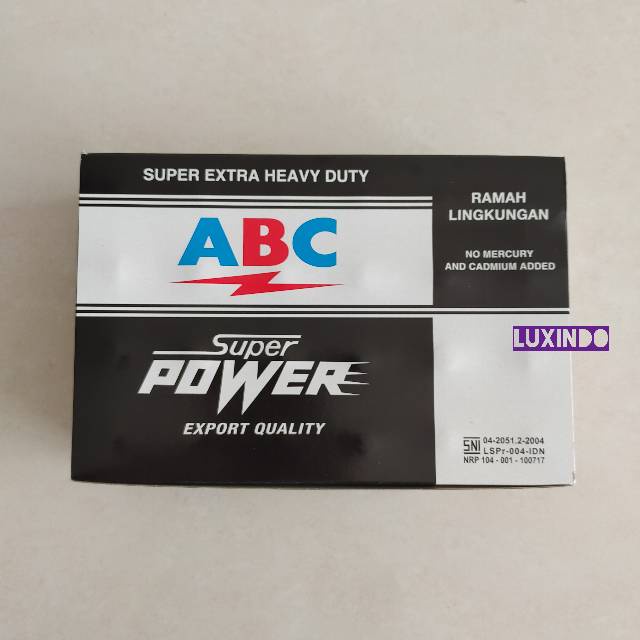 Baterai/Battery/Batere ABC Super Power size D R20 1.5V (isi 2 pcs) - BB - BB