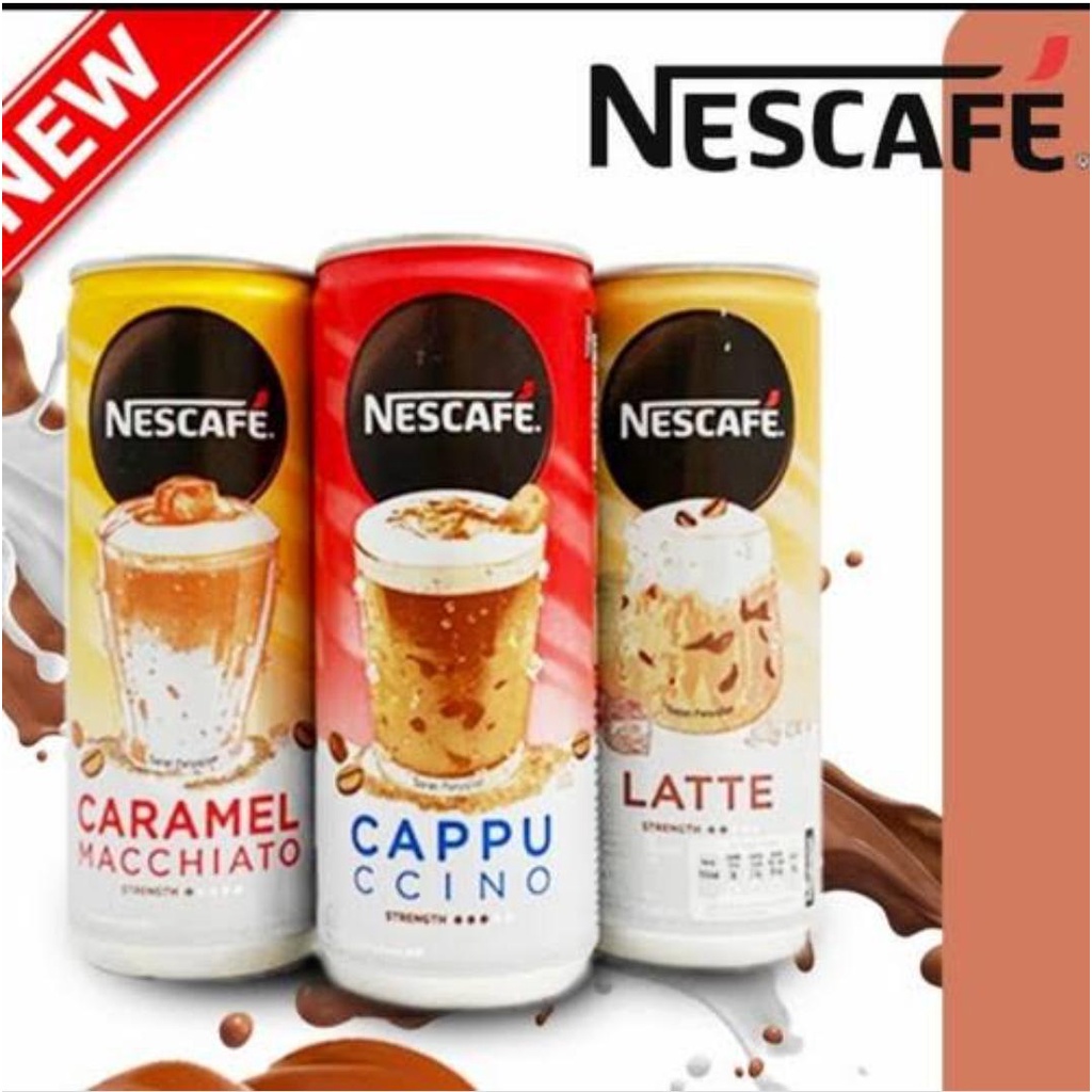 

Nescafe Original / Mocha / Latte / Cappuccino / Caramel Machiato Can Kaleng 240 ml