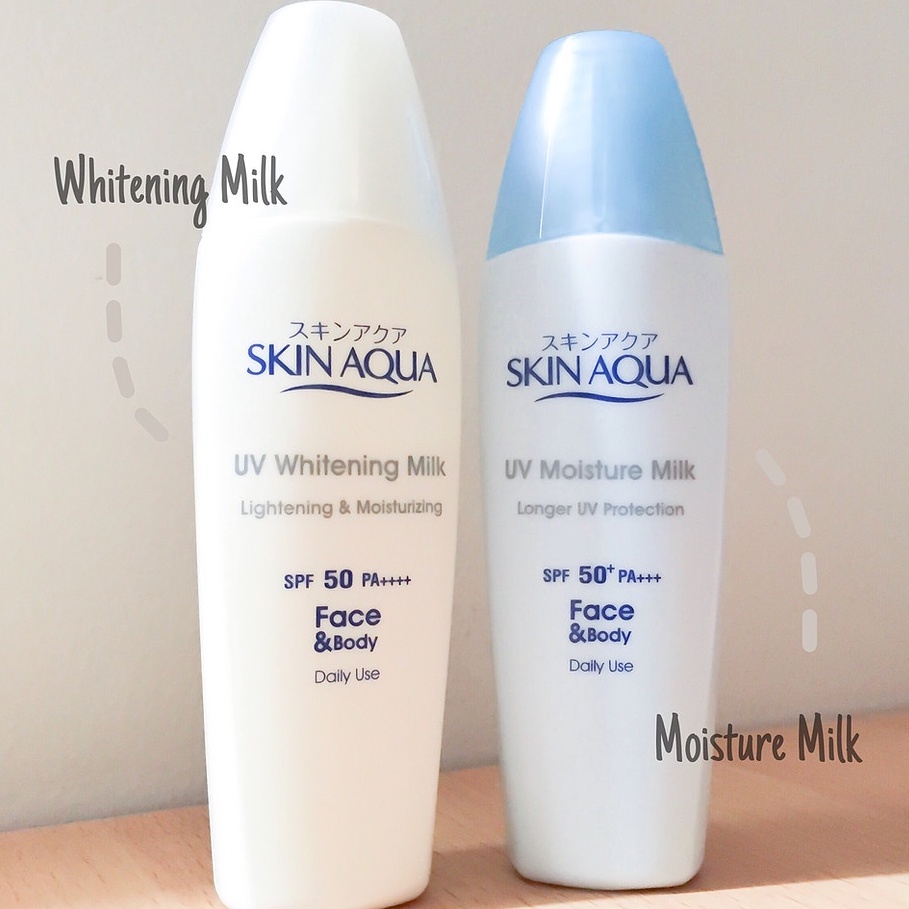 [TUTUP PUTIH] SKIN AQUA UV Whitening Milk SPF 50 PA++++ Sunscreen Skinaqua - 40 ml