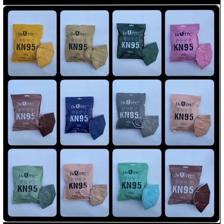 masker Kn95 hijab dan non hijab isi 50/isi 10/  isi 20 murah harga grosir